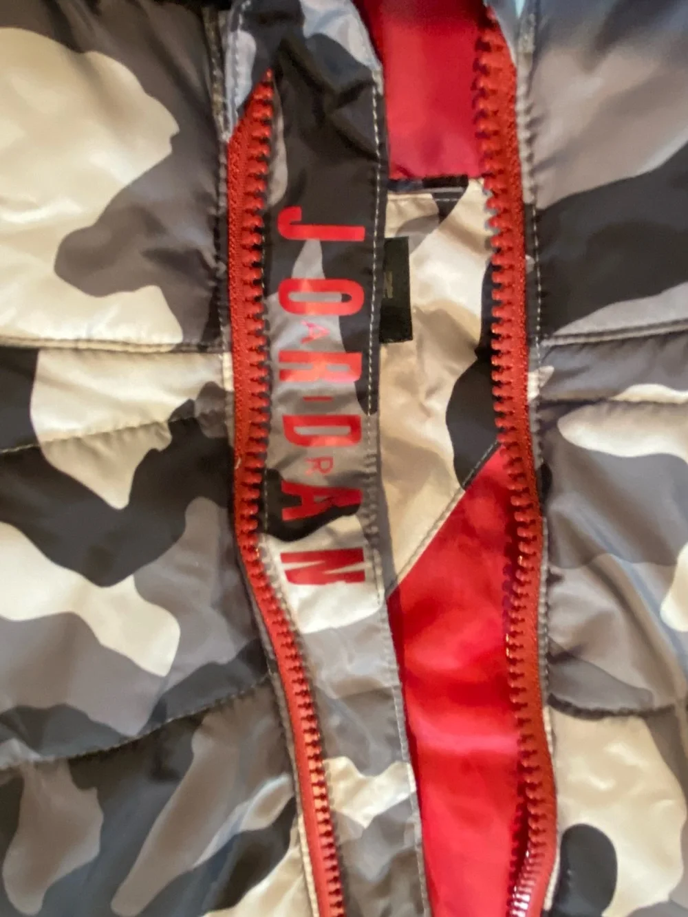 Jordan Kids' Camo Puffer Hoodie Jacket Coat Activewear Sporty Streetwear Skater